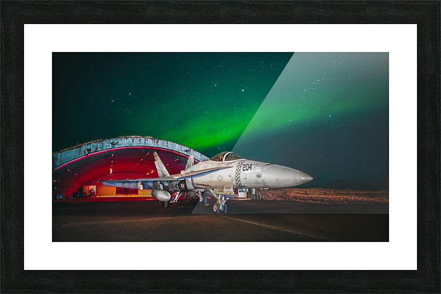 F18 Aurora Picture Frame print