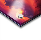  the sun setting over towering mountain peaks Acrylic print