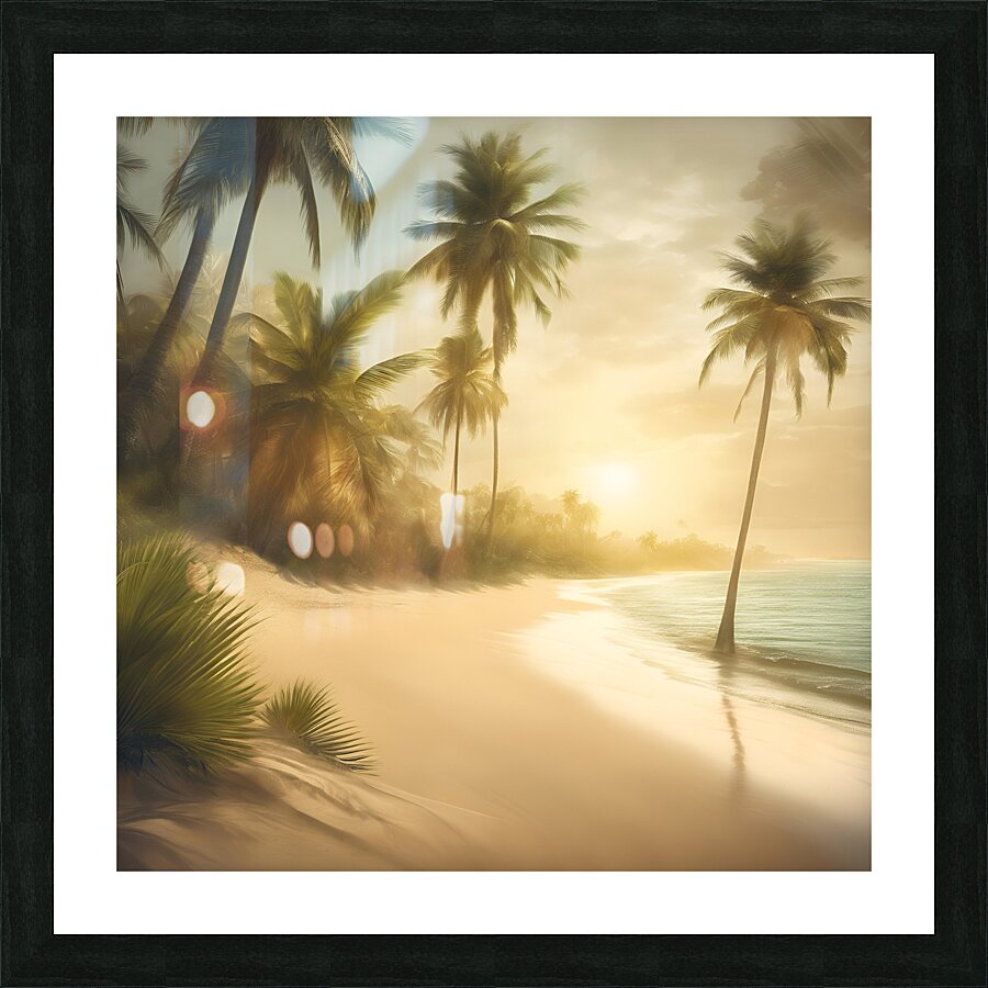 golden sunshine shining  Picture Frame print