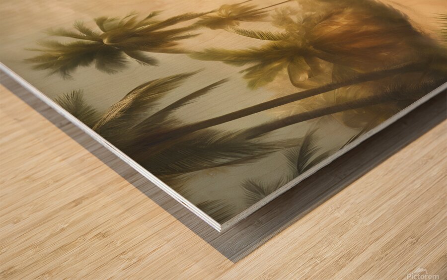 golden sunshine shining  Wood print