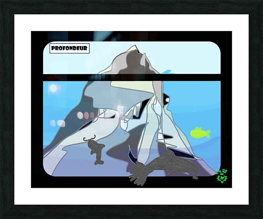Eaux profondes Picture Frame print