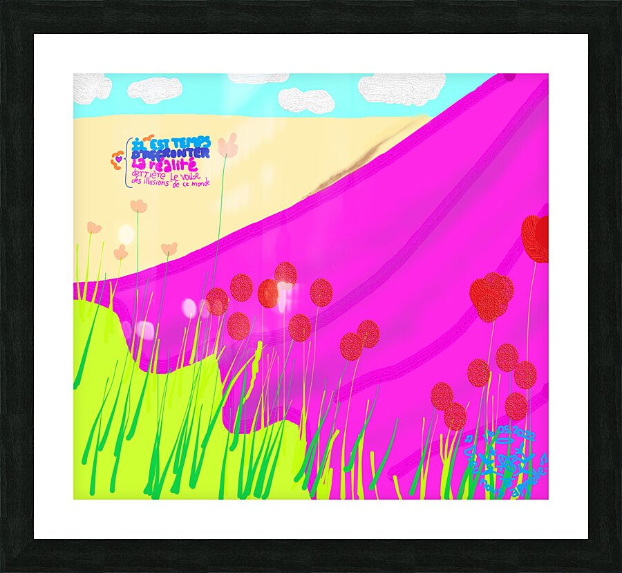 Appel a sa realite Picture Frame print