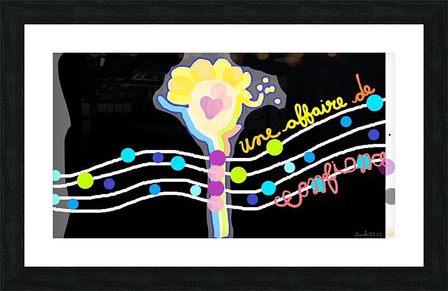 Confiance Picture Frame print