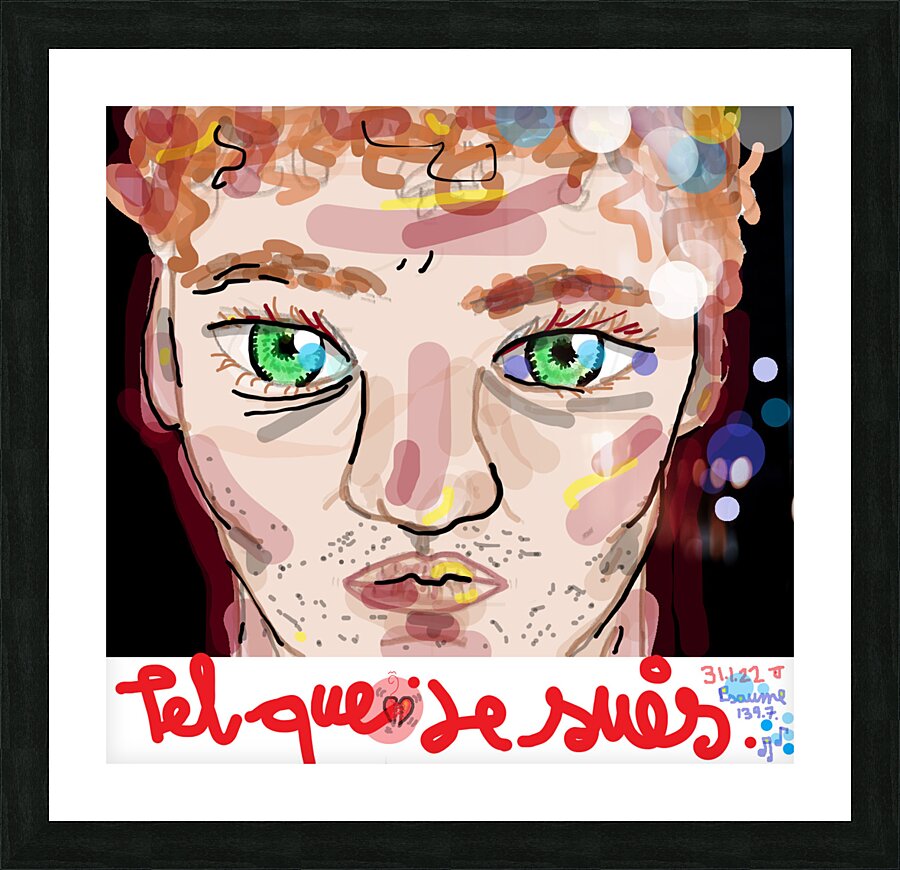 Telquejesuis Picture Frame print
