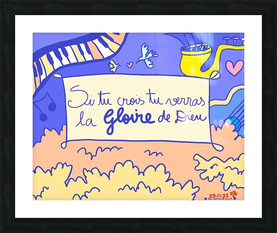 Si tu crois  Picture Frame print