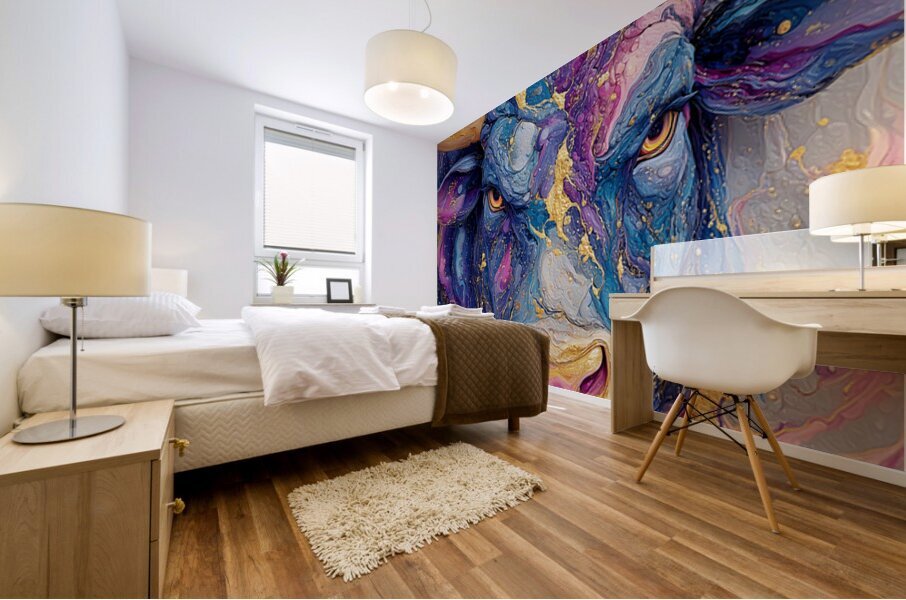 Bull One Mural print