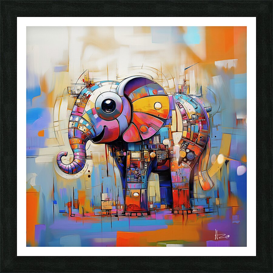 Elephant Picture Frame print