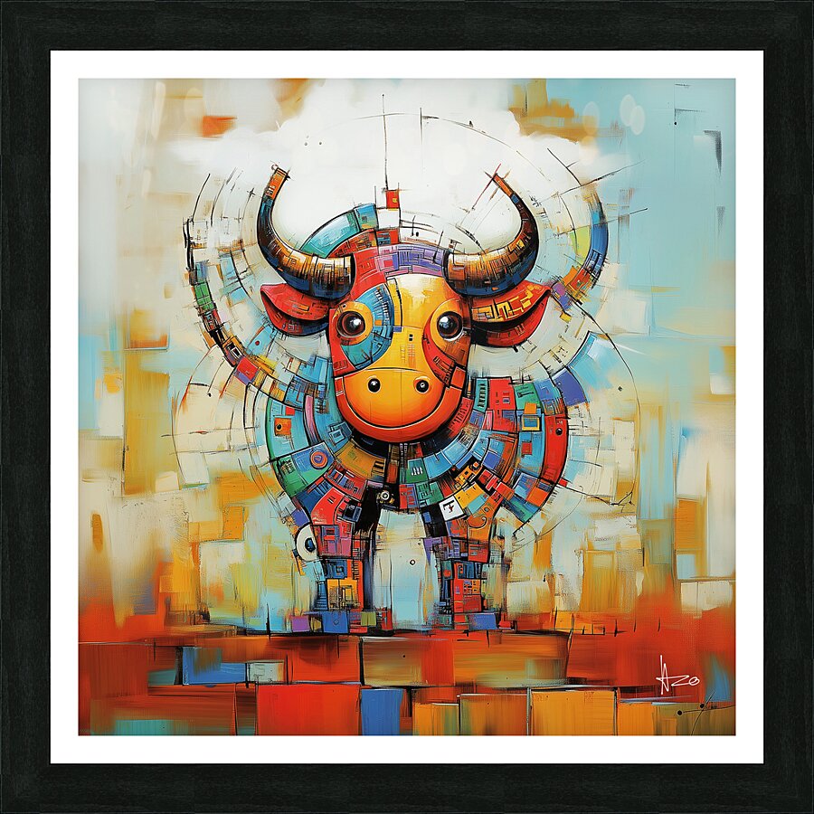 Ox Picture Frame print