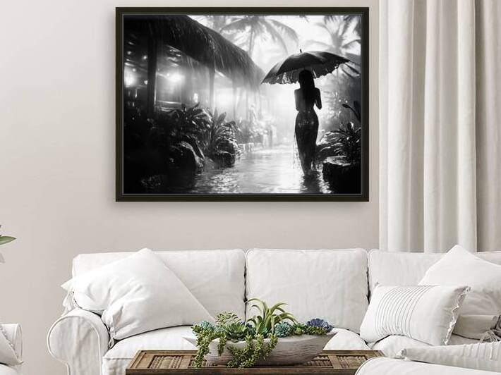 Under torrential downpour by HueZo
