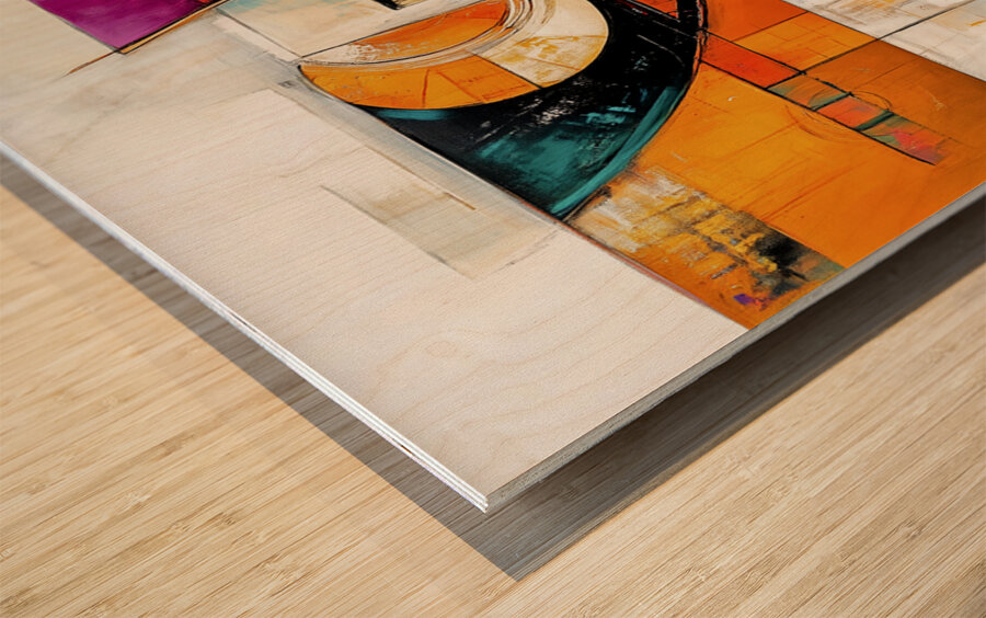 Cocktail Design Wood print