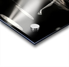 Fine Art High Contrast Photography Dancer Mid Leap Spotlight Red Color Accent Dramatic Movement Art Acrylic print