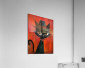 Harlem Whiskers: A Feline Fusion of Culture and Style Acrylic Print