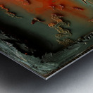 Enchanted Harbor at Dusk: A Wax Art Odyssey Metal print