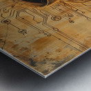 Digital Renaissance: Coffee Cup Revival 4 Metal print