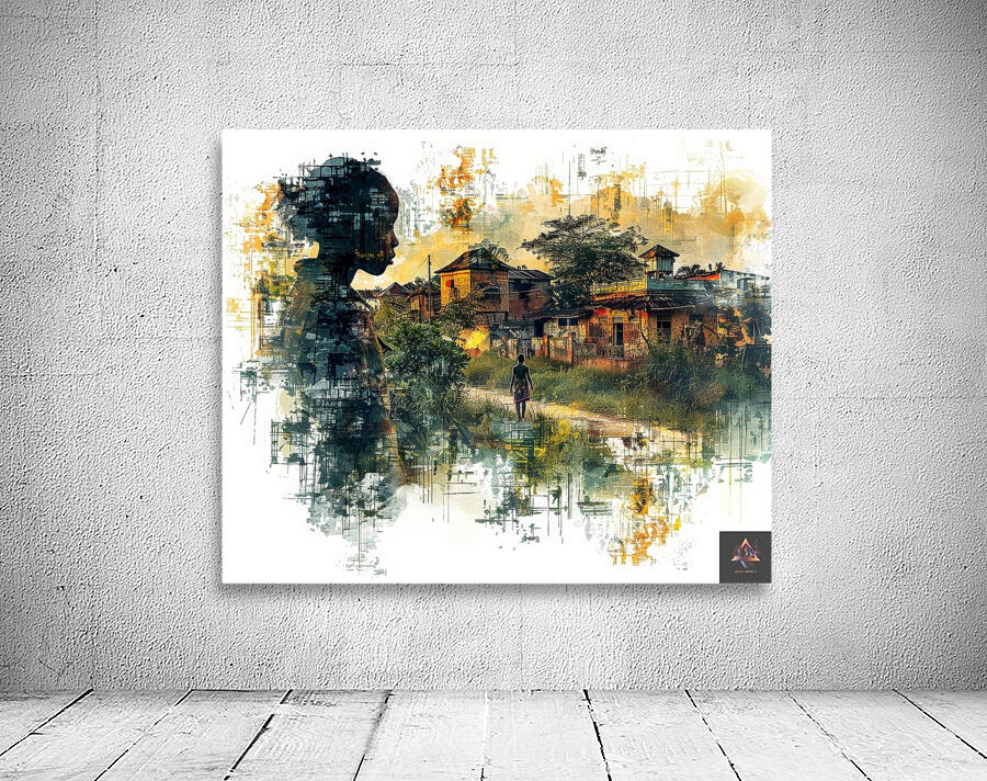 Digital Streams Watercolor Dreams: Visions of African-American Essence Wall Preview