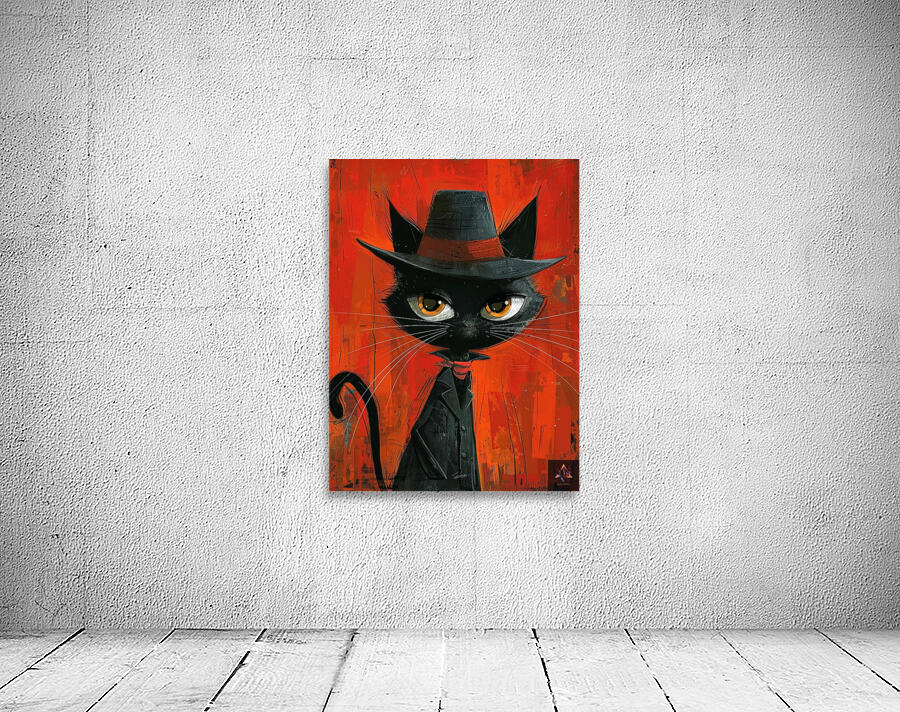 Harlem Whiskers: A Feline Fusion of Culture and Style Wall Preview