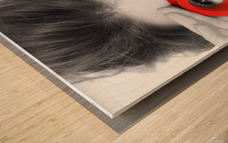 Monochrome Chic: Redefined Elegance Wood print