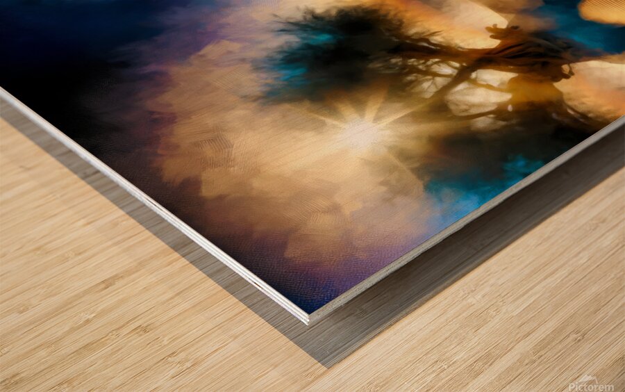 Desert Vigil Wood print