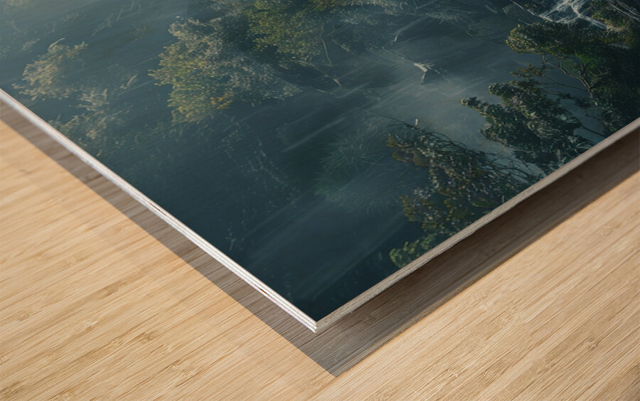 Eternal Convergence: Symphony of Nature Wood print