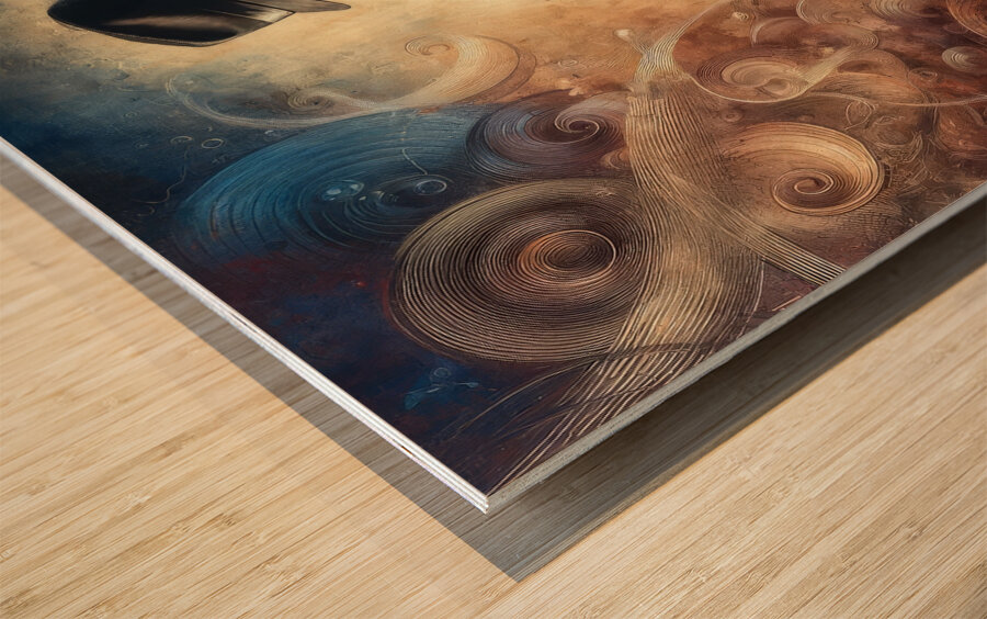 Melodic Reverie Wood print