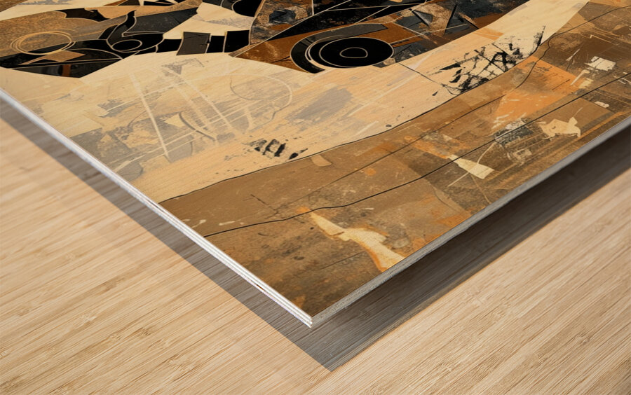 The Jazzbot: A Mechanical Melody Wood print