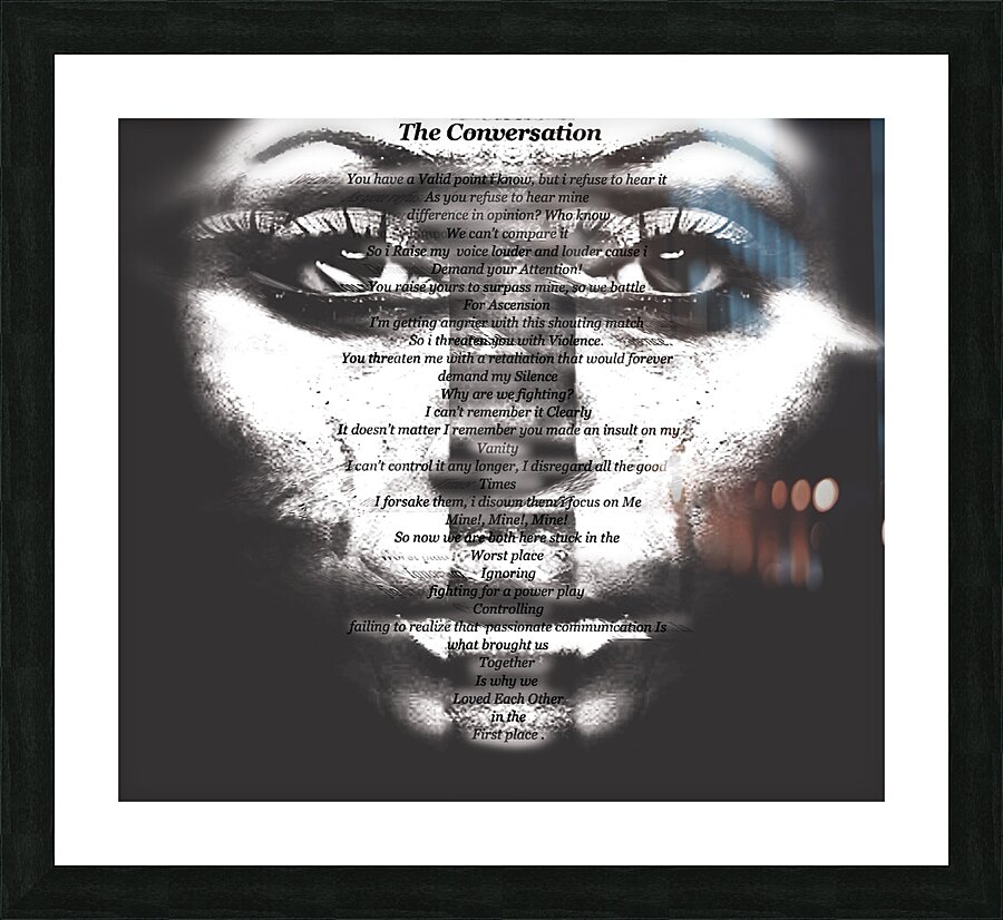 The Conversation  Picture Frame print