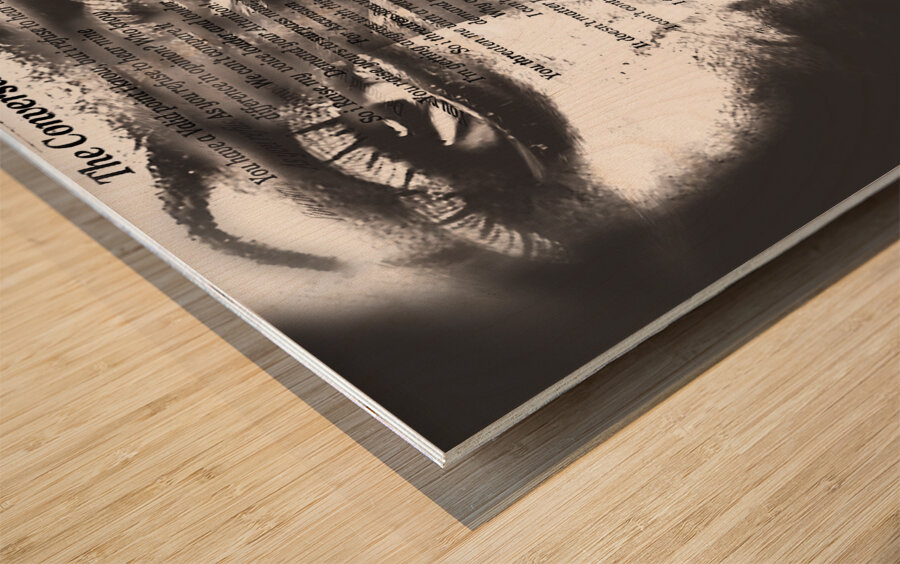 The Conversation  Wood print