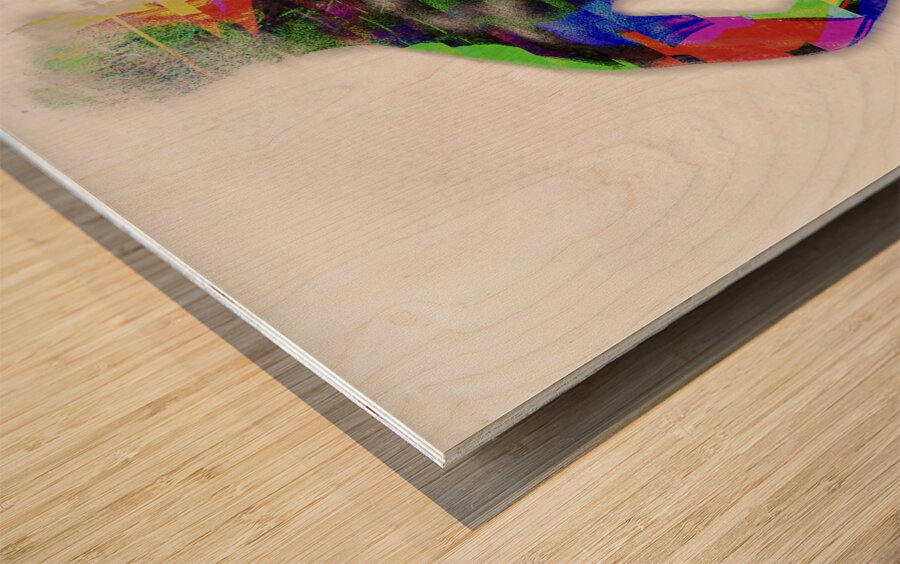 The Colour Of Her Soul Wood print