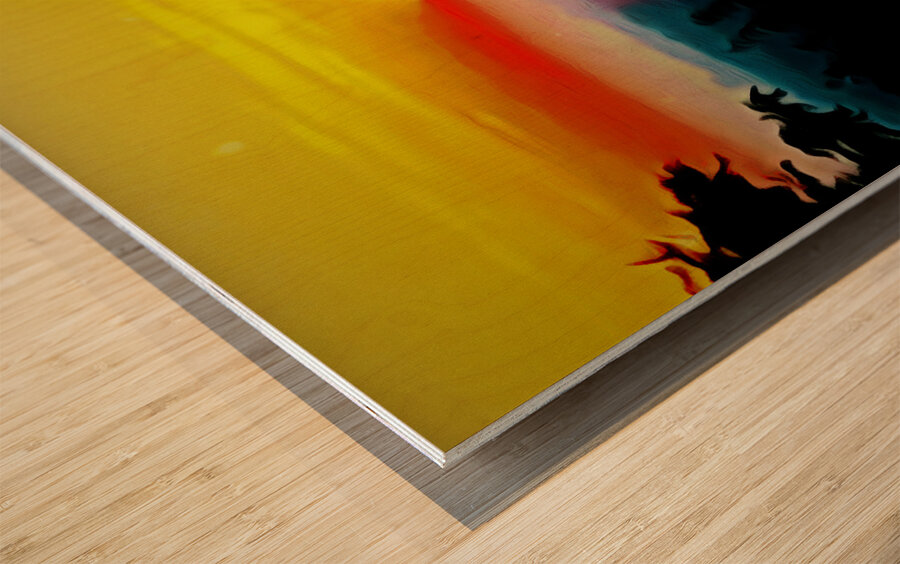 Rising Sun Wood print