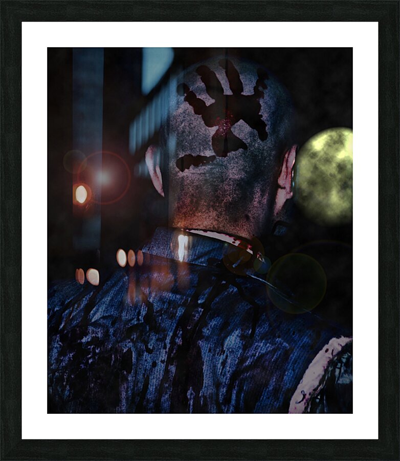 Handsome Zombie Picture Frame print