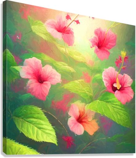 Tropical Hibiscus Canvas Print
