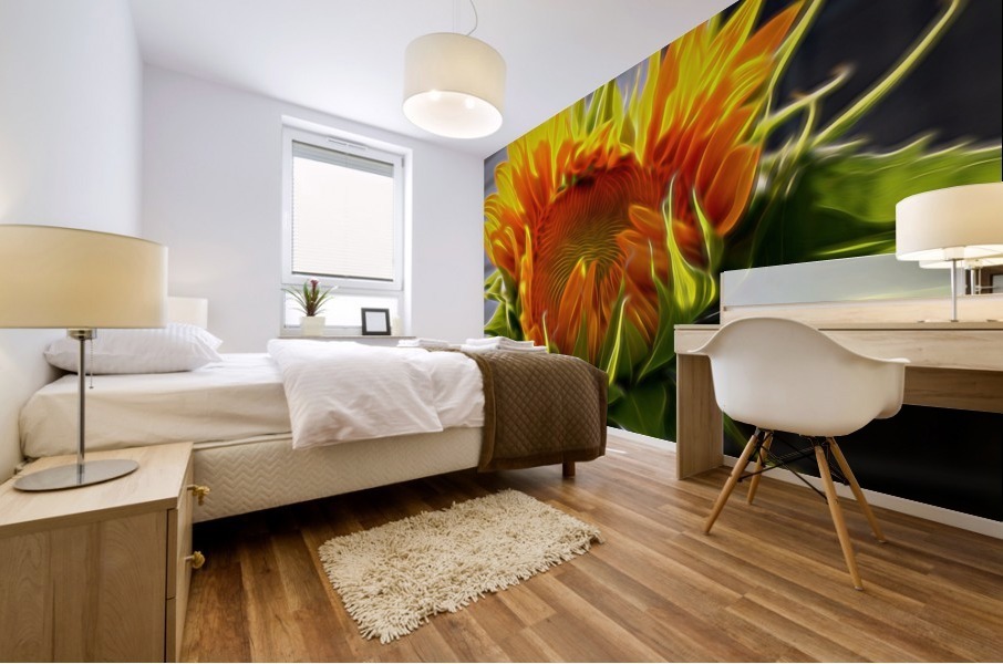Glowing Sun Mural print