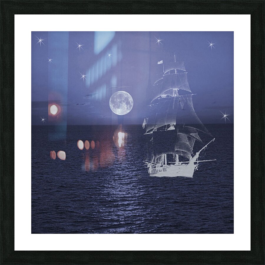 Ghost Ship Picture Frame print