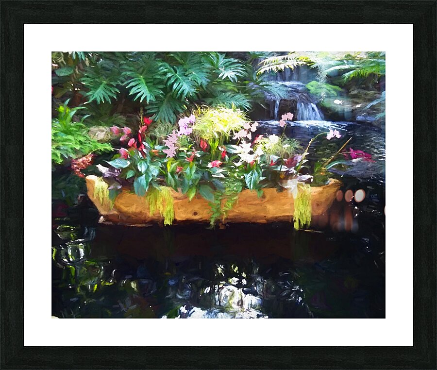 Floating Botanicals Picture Frame print