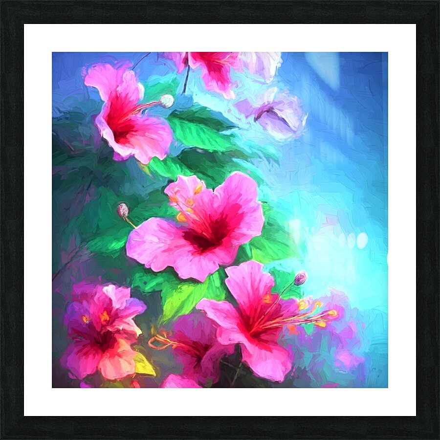 Stunning Hibiscus Picture Frame print