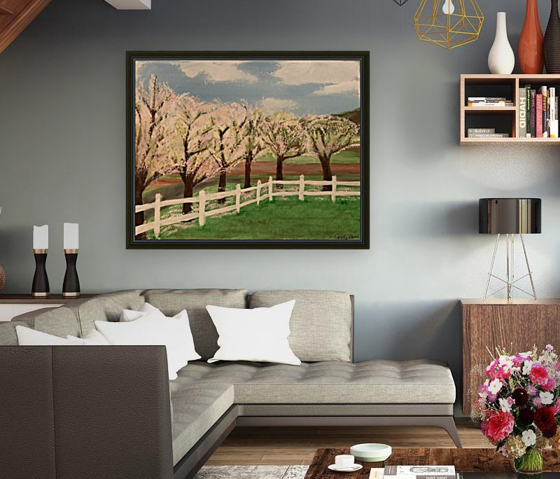 Trees In Bloom Reproduction