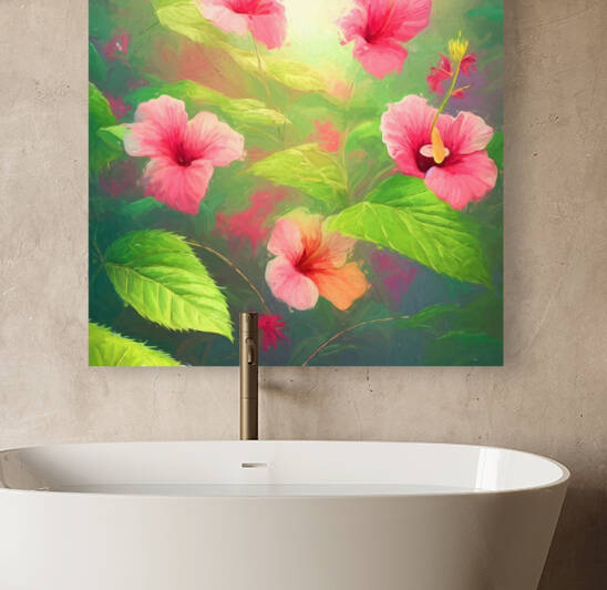 Tropical Hibiscus by Jacqueline Sleter