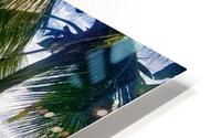 Sailboat And Palms HD Metal print