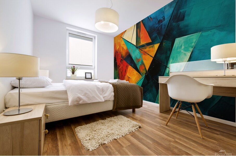 The Emerald Wave  Mural print