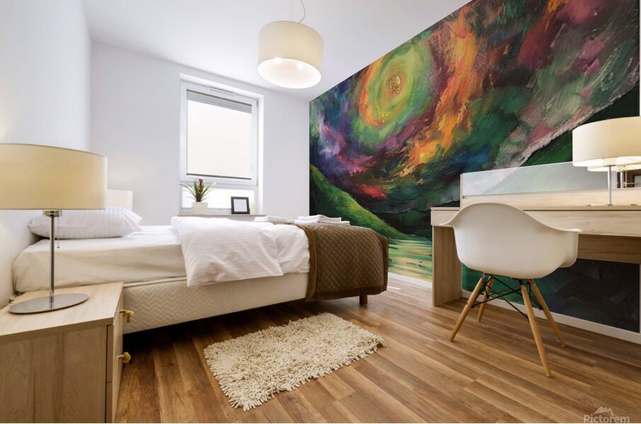 Cosmic Reflection  Mural print