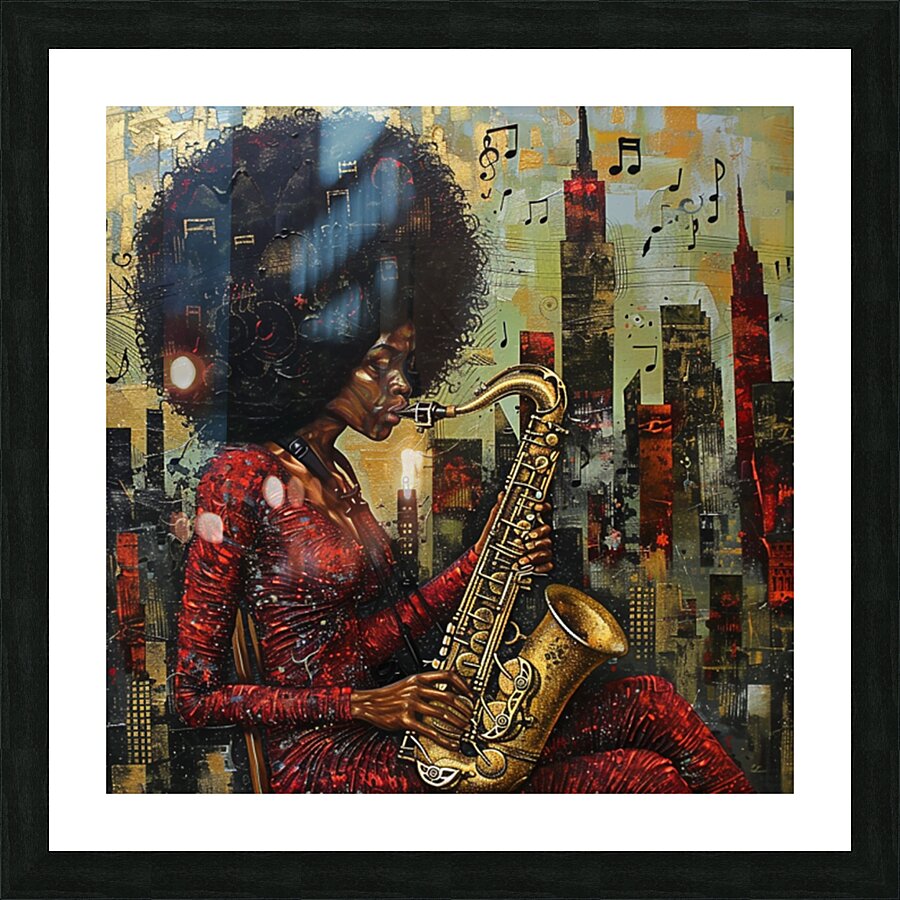 Red Harmony  Picture Frame print