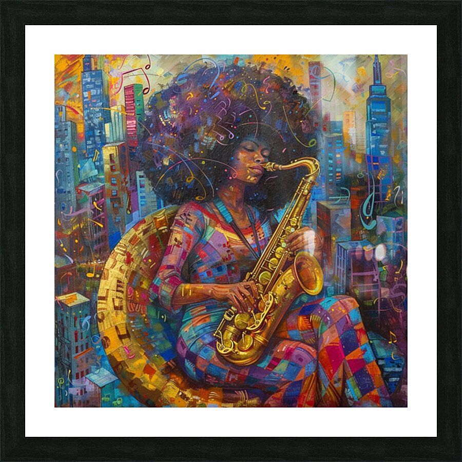 Colorful Jazz  Picture Frame print