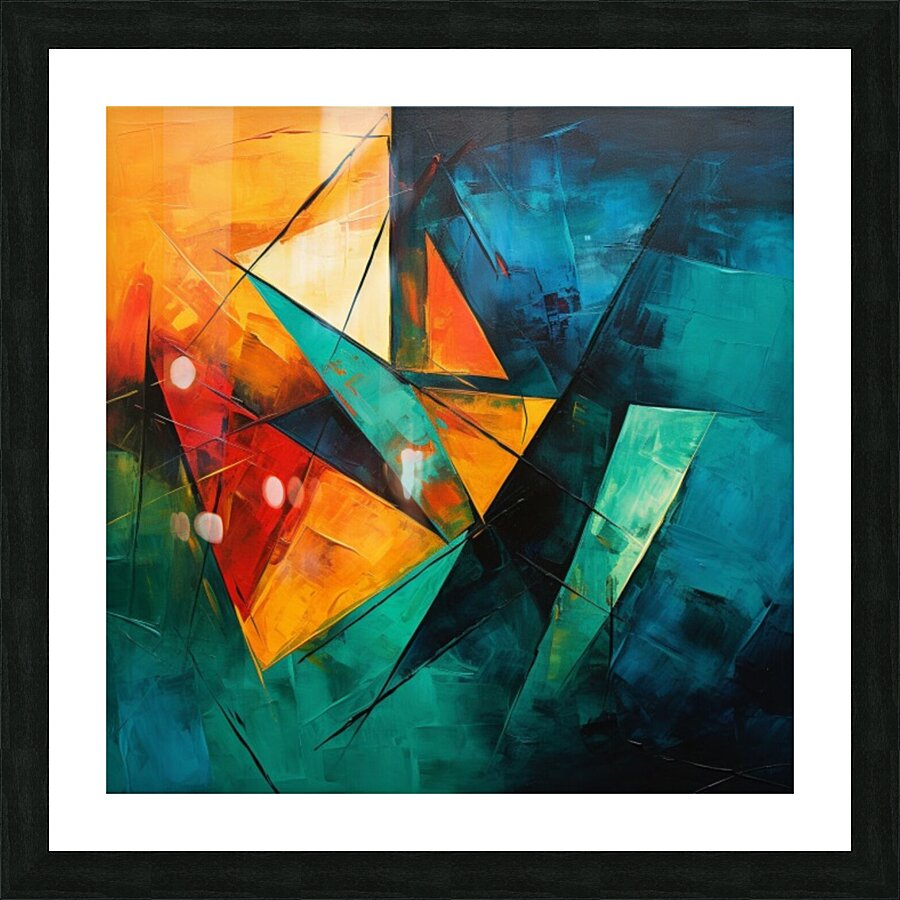 The Emerald Wave  Picture Frame print