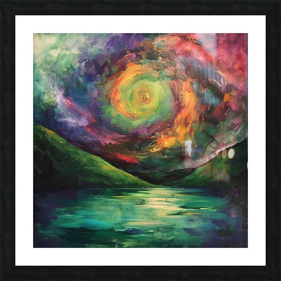 Cosmic Reflection  Picture Frame print