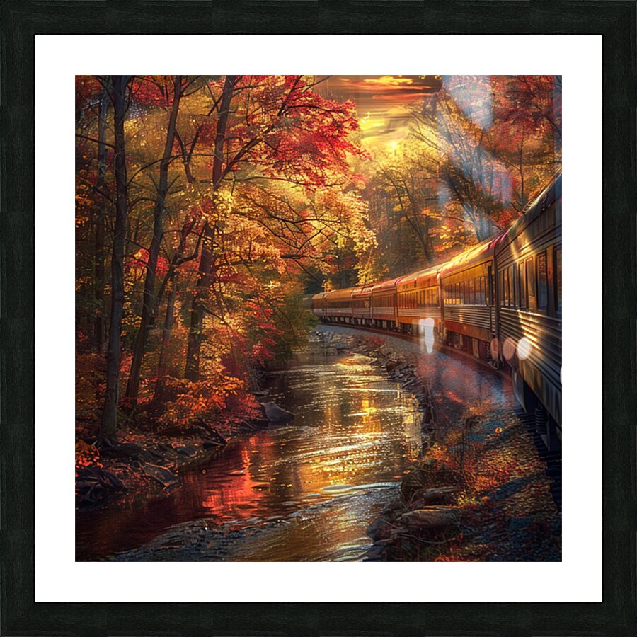 Train Ride Through the Country  Picture Frame print