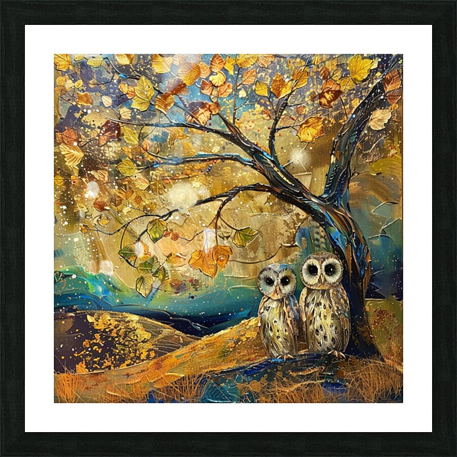 Twilight Hoots  Picture Frame print