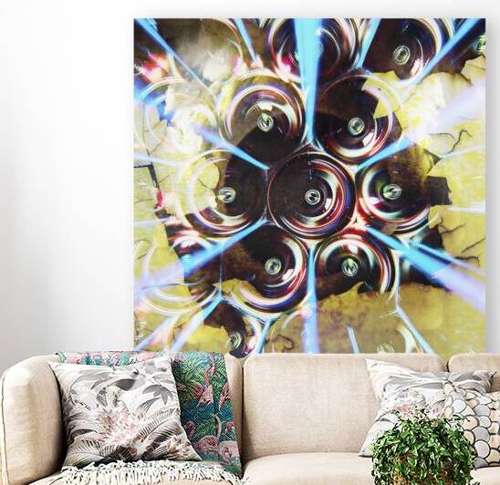 Prismatic Camera Lens Vortograph - Abstract Kaleidoscope Art by Nicholas J Klein