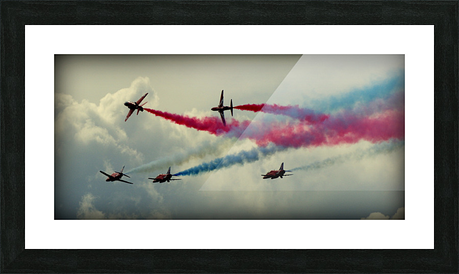 Red Arrows in Action Picture Frame print