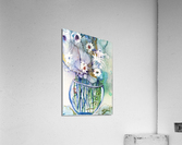 Blue Floral Acrylic Print