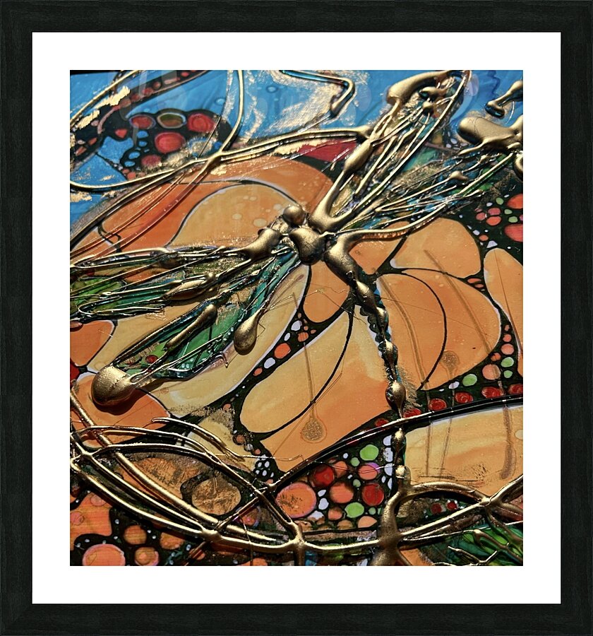 Soaring DragonFly  Picture Frame print